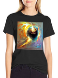 Cosmic Swirl Black T-Shirt
