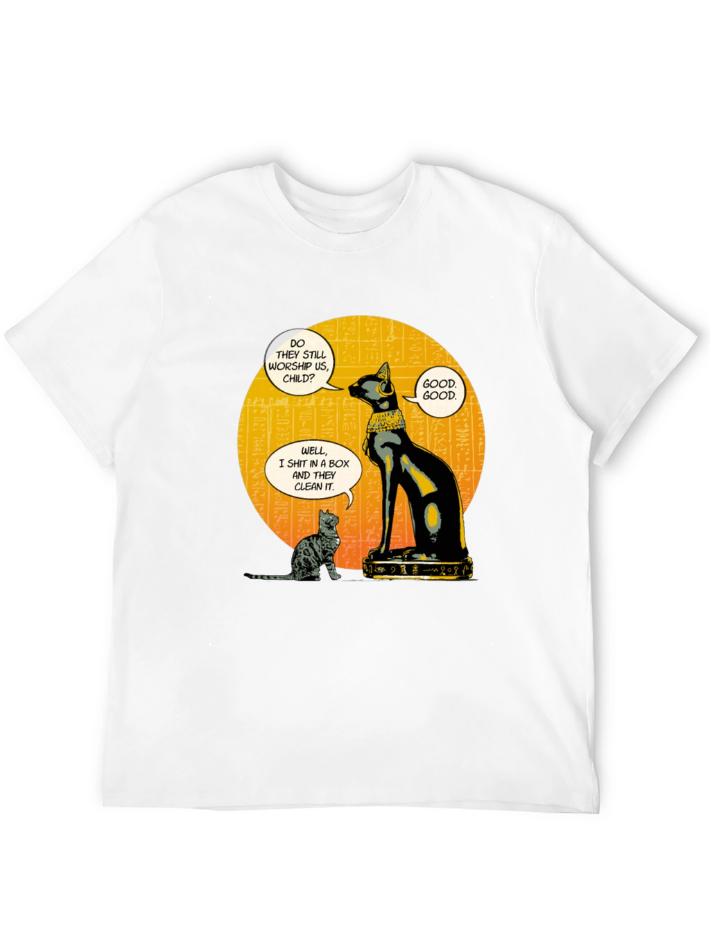Egyptian Cat Humor Graphic T-Shirt