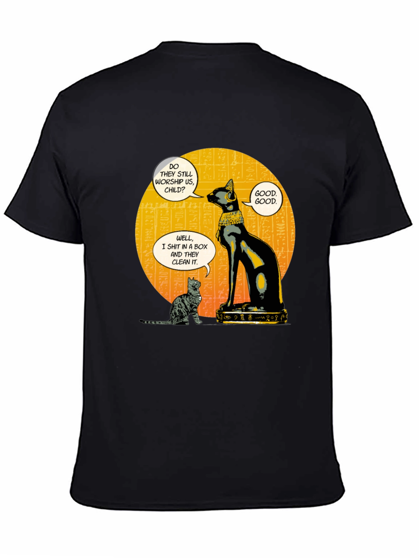 Egyptian Cat Humor Graphic T-Shirt