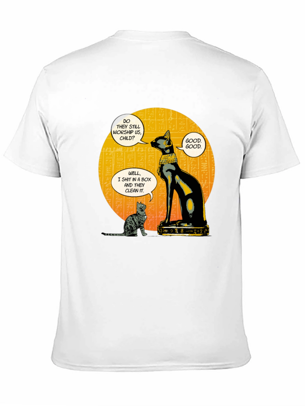 Egyptian Cat Humor Graphic T-Shirt