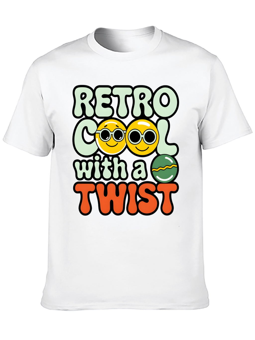 Retro Cool with a Twist Graphic Tee