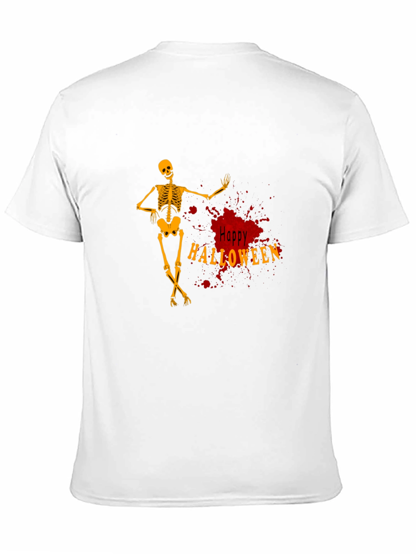 Happy Halloween Skeleton Graphic Tee