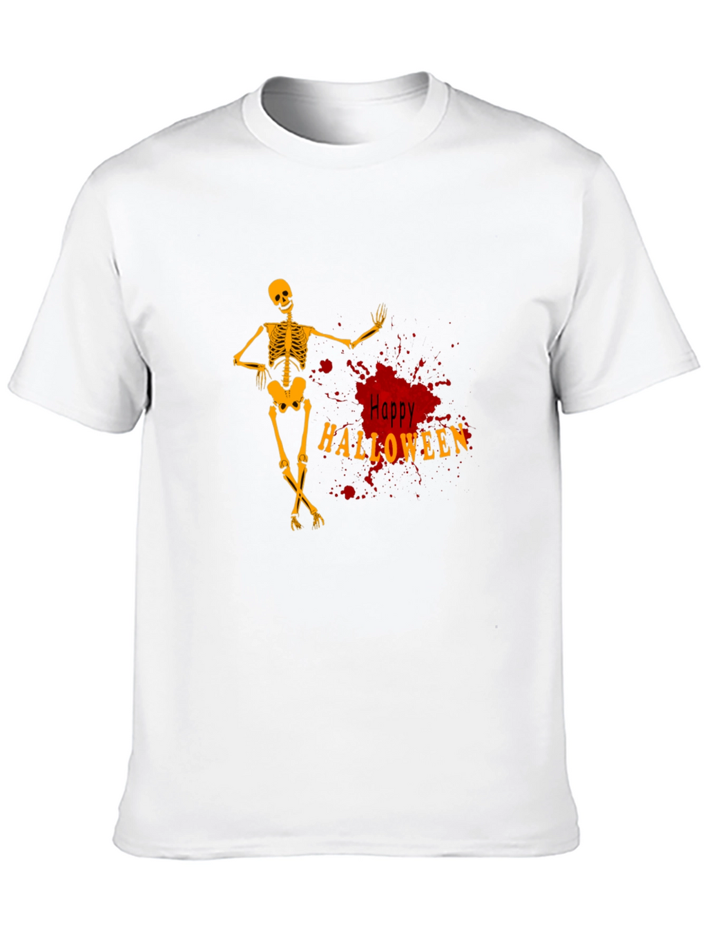 Happy Halloween Skeleton Graphic Tee