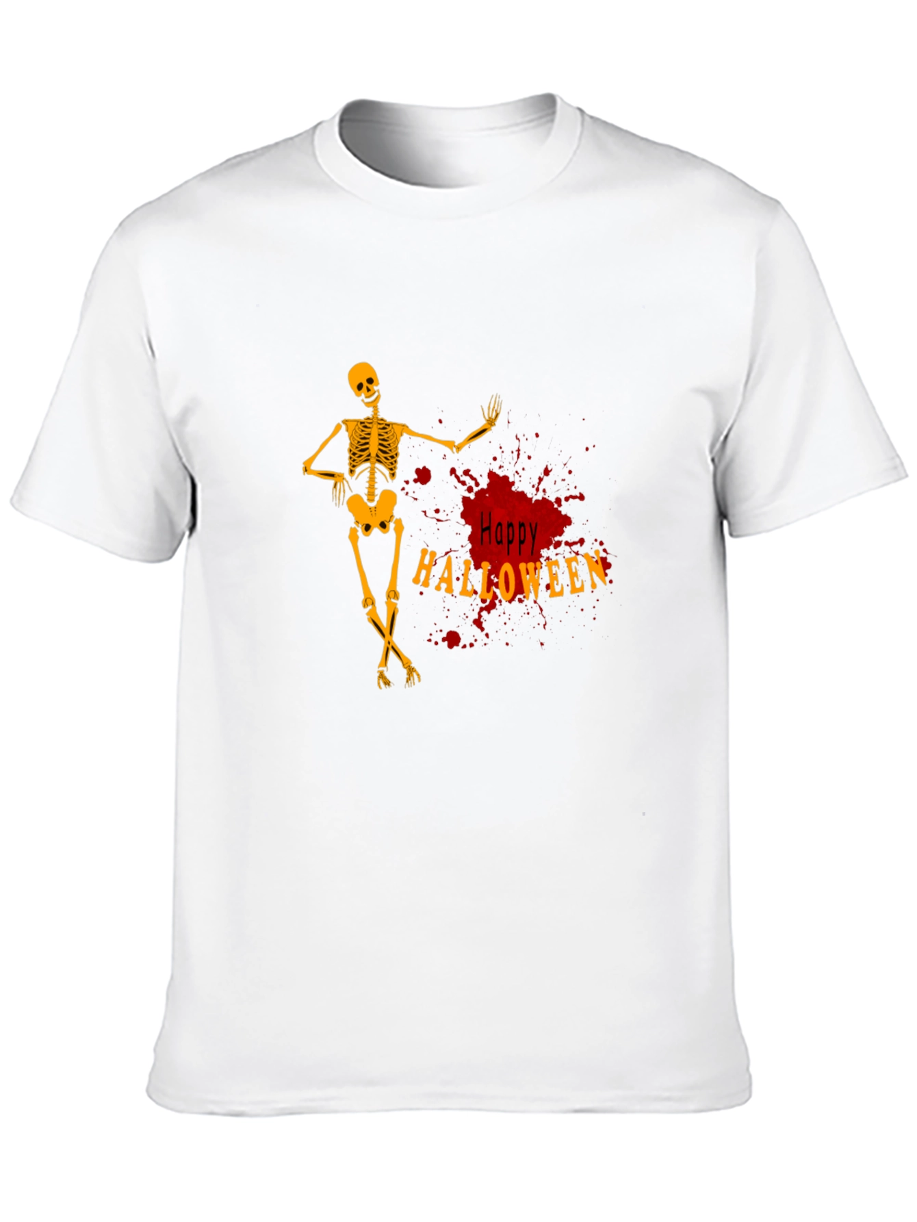 Happy Halloween Skeleton Graphic Tee