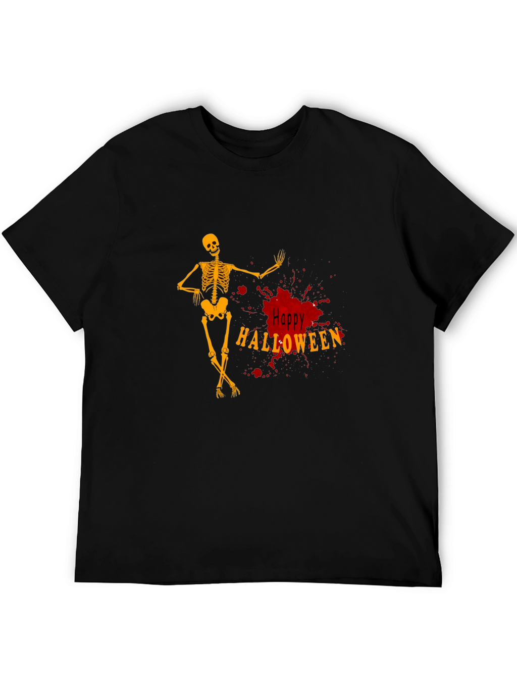 Happy Halloween Skeleton Graphic Tee