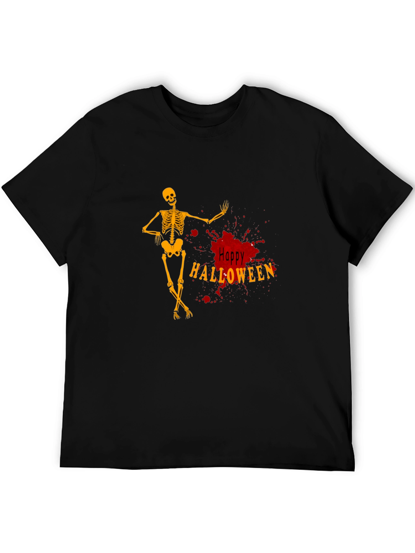 Happy Halloween Skeleton Graphic Tee