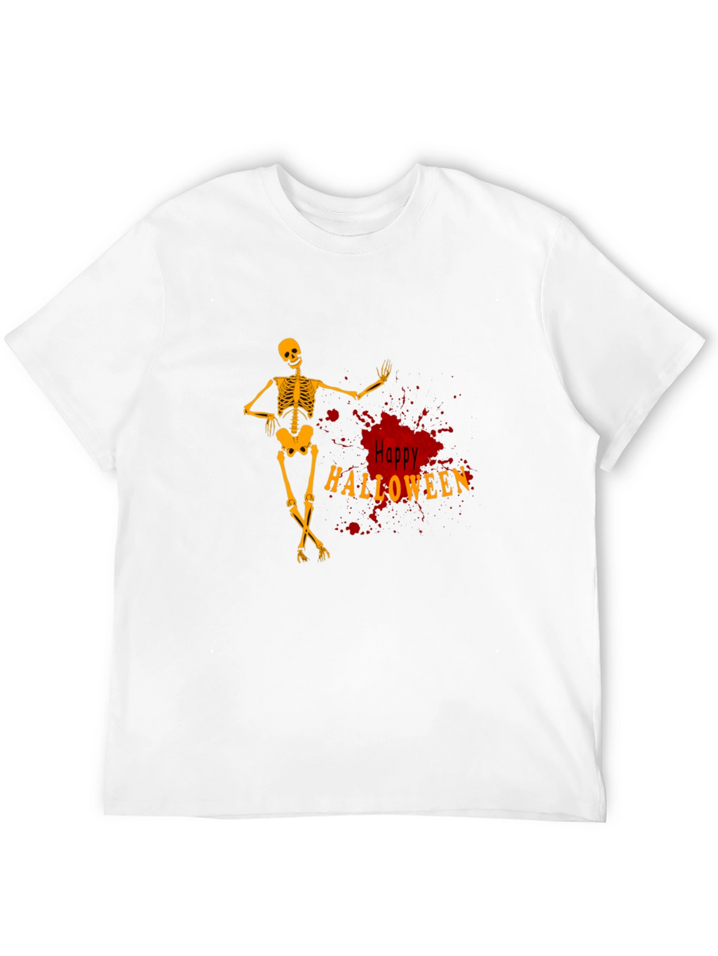Happy Halloween Skeleton Graphic Tee