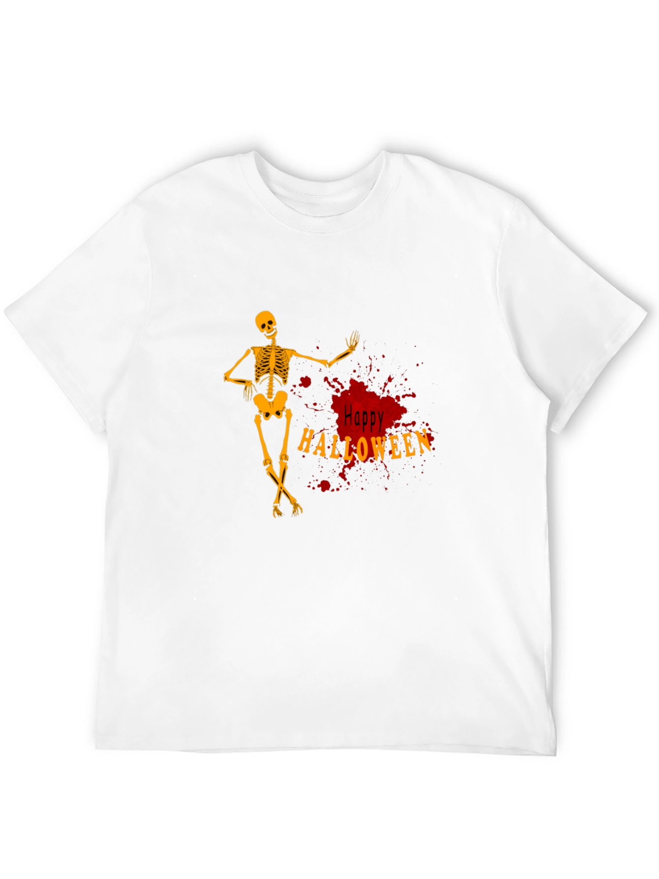 Happy Halloween Skeleton Graphic Tee