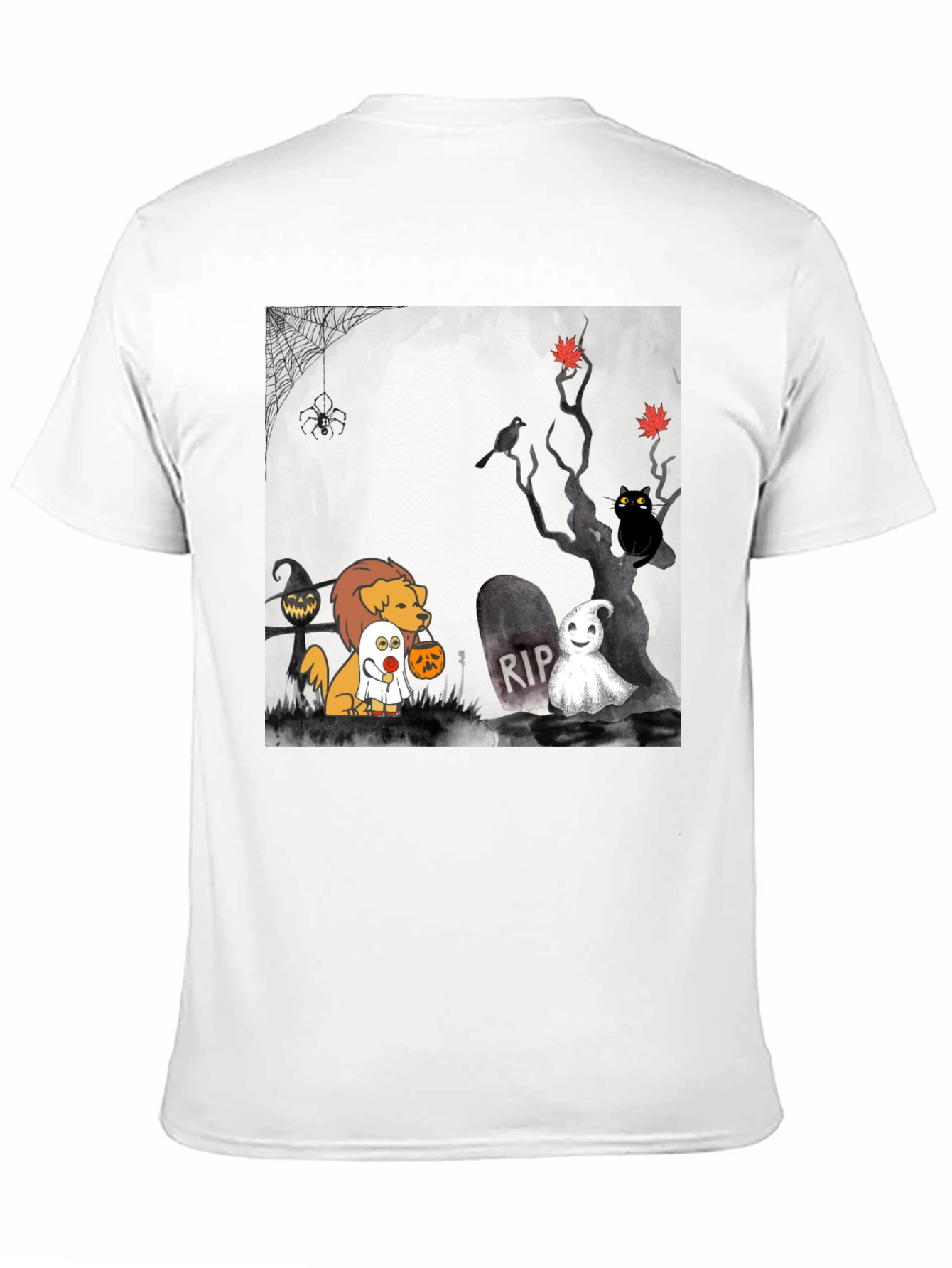 Halloween Dog Cartoon T-Shirt
