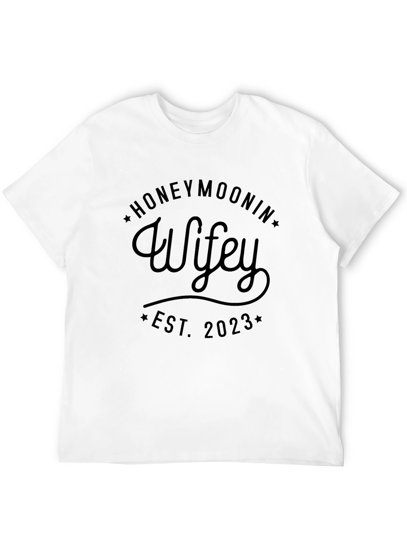 Honeymoonin Wifey Est. 2023 Graphic Tee