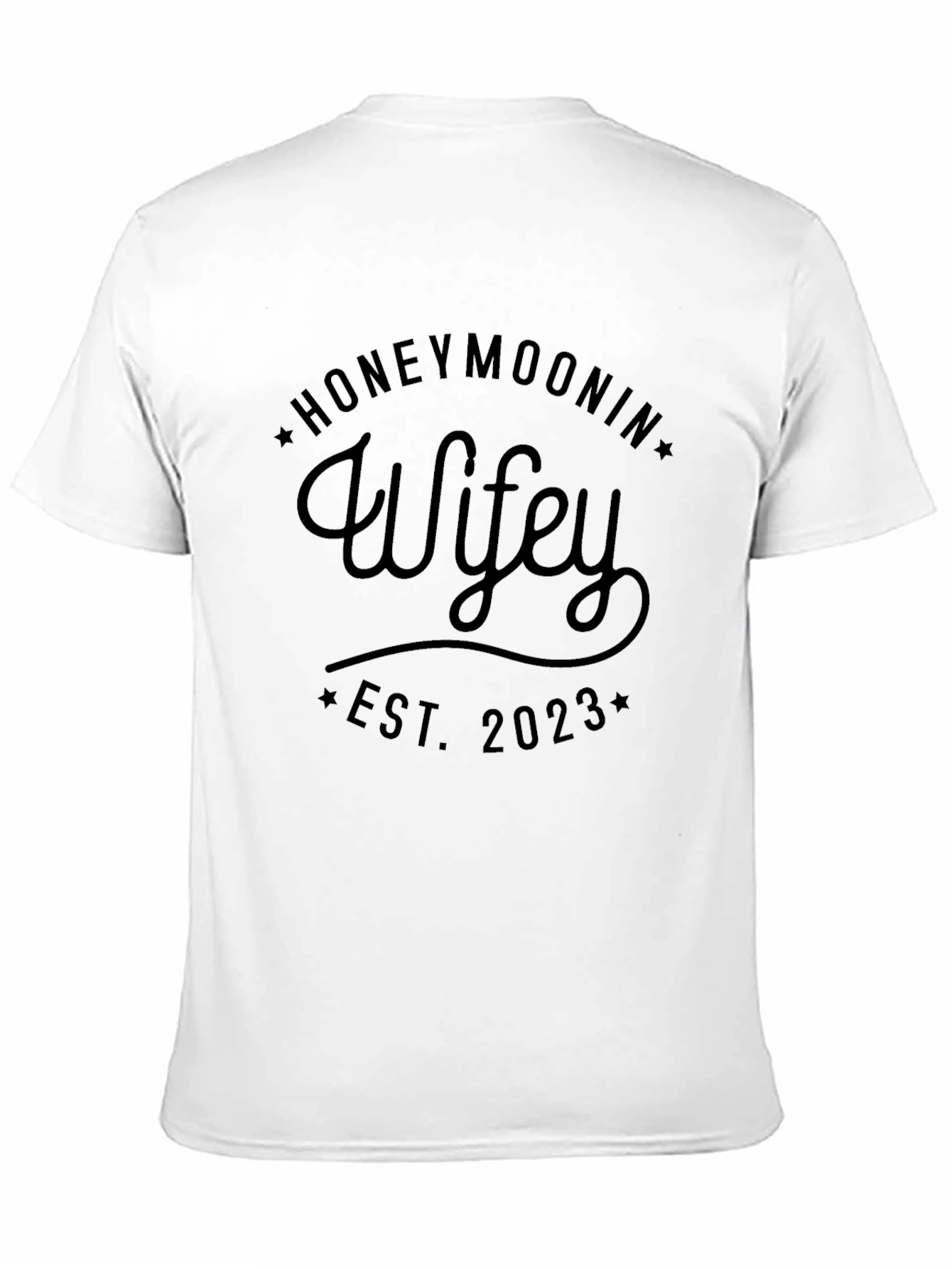 Honeymoonin Wifey Est. 2023 Graphic Tee