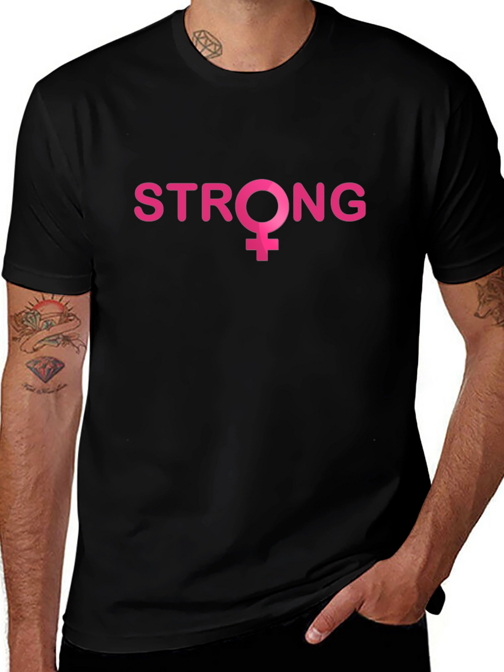 Strong Woman Symbol T-Shirt - Empowerment Tee