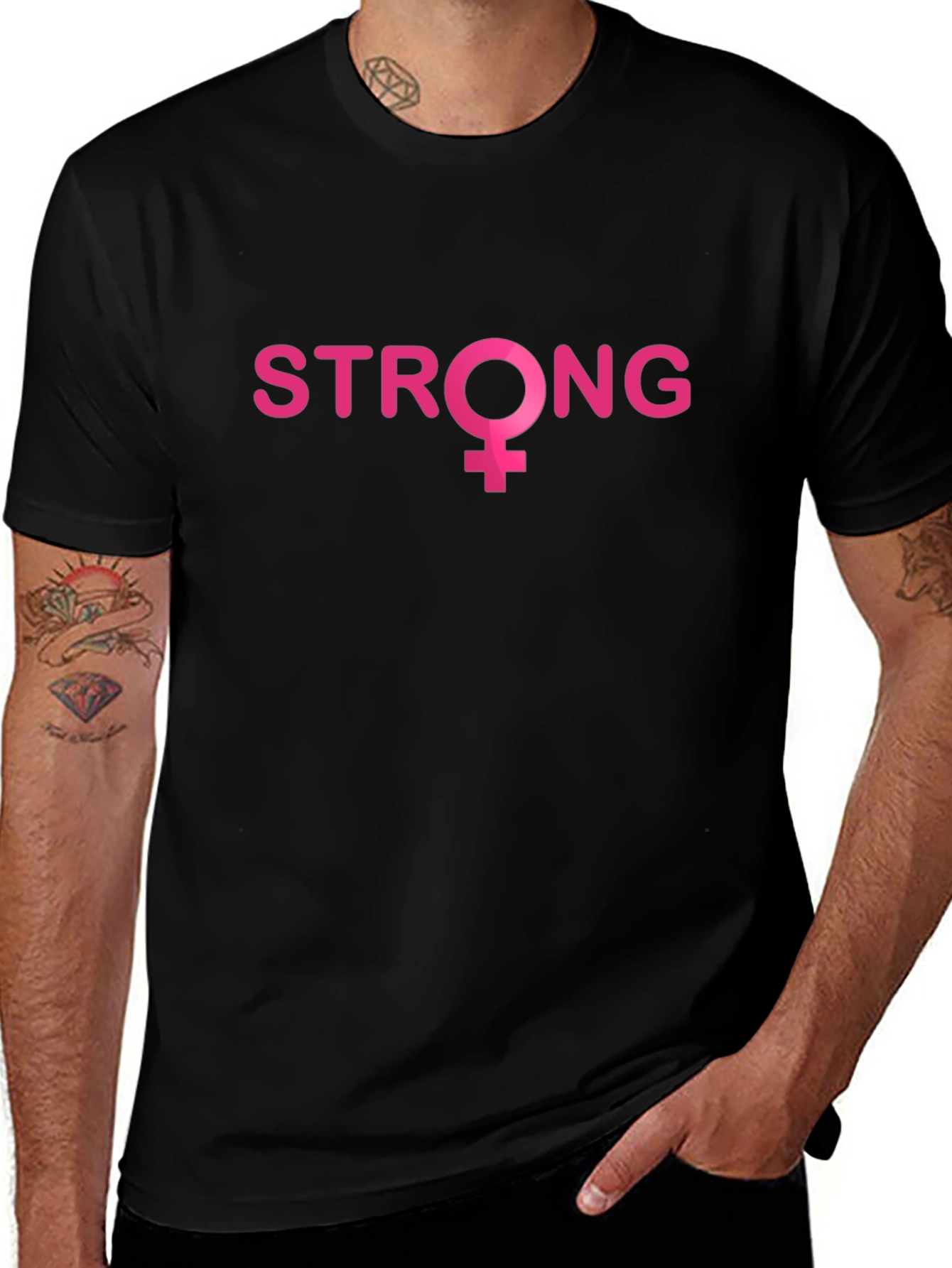 Strong Woman Symbol T-Shirt - Empowerment Tee