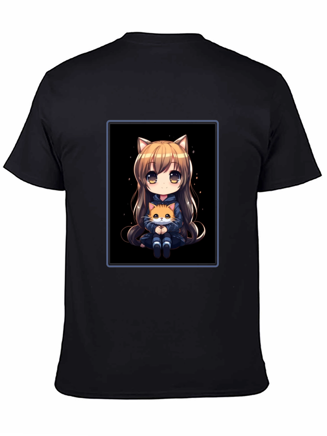 Anime Cat Girl T-Shirt - Soft Cotton Blend