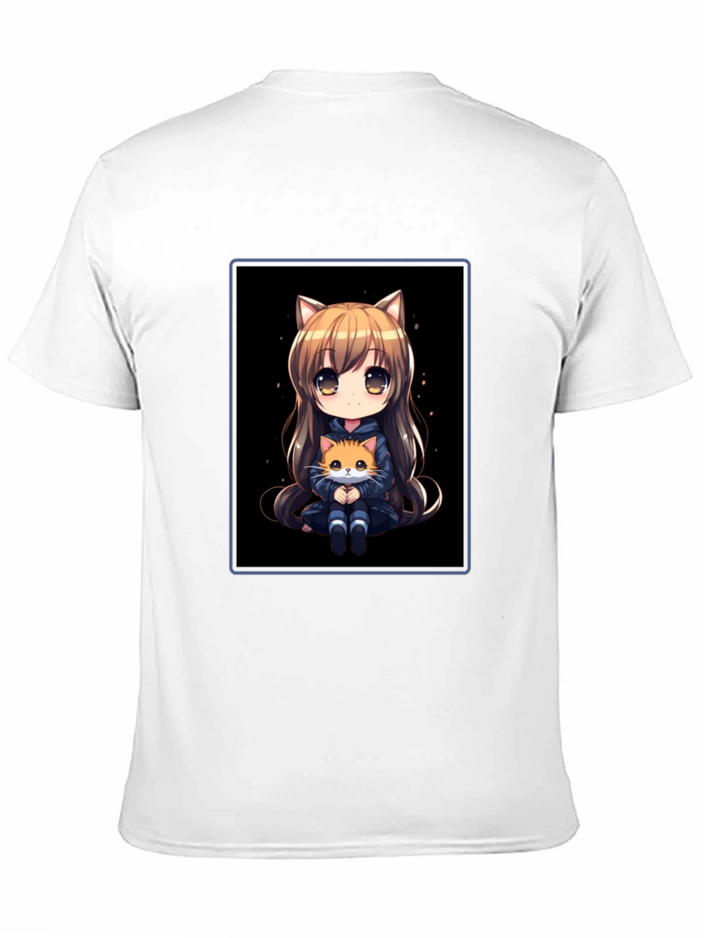 Anime Cat Girl T-Shirt - Soft Cotton Blend