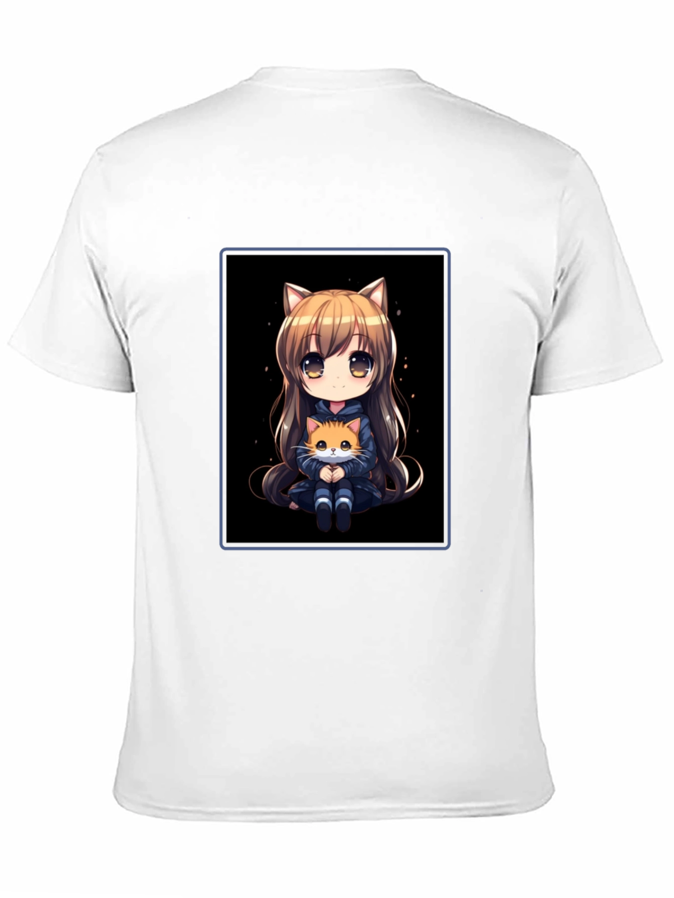 Anime Cat Girl T-Shirt - Soft Cotton Blend