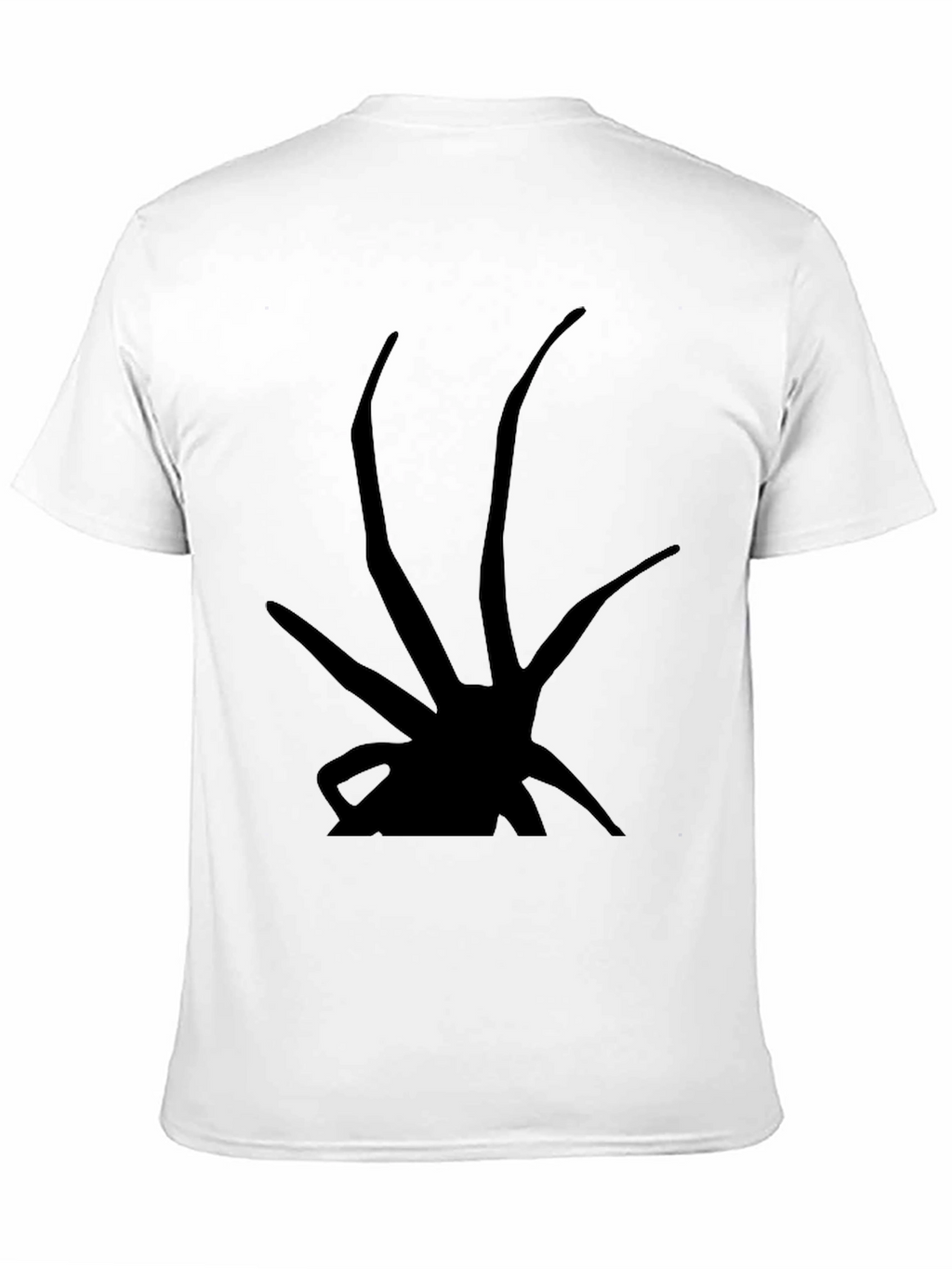 Abstract Silhouette Graphic Tee - Black