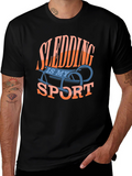 Sledding Is My Sport Graphic Tee