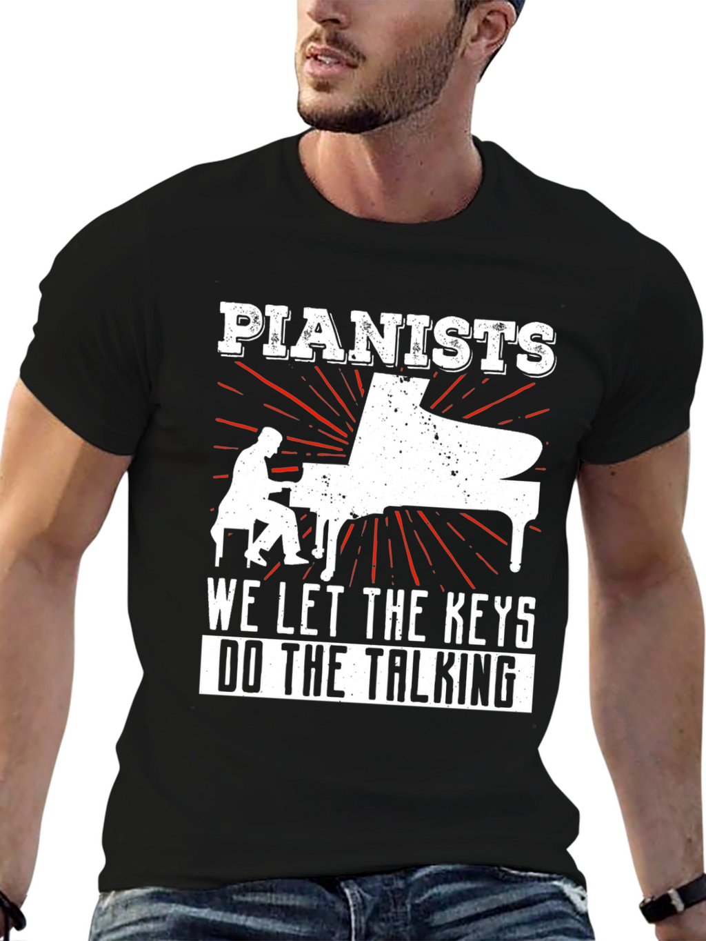 Pianist T-Shirt - Let the Keys Do The Talking