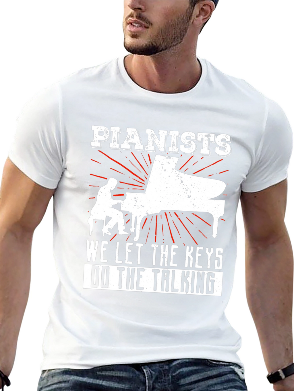 Pianist T-Shirt - Let the Keys Do The Talking