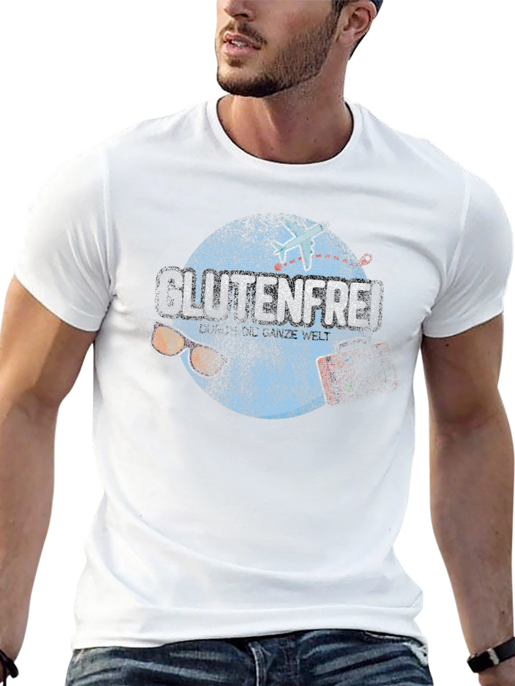 Gluten Free T-Shirt Funny Foodie Design