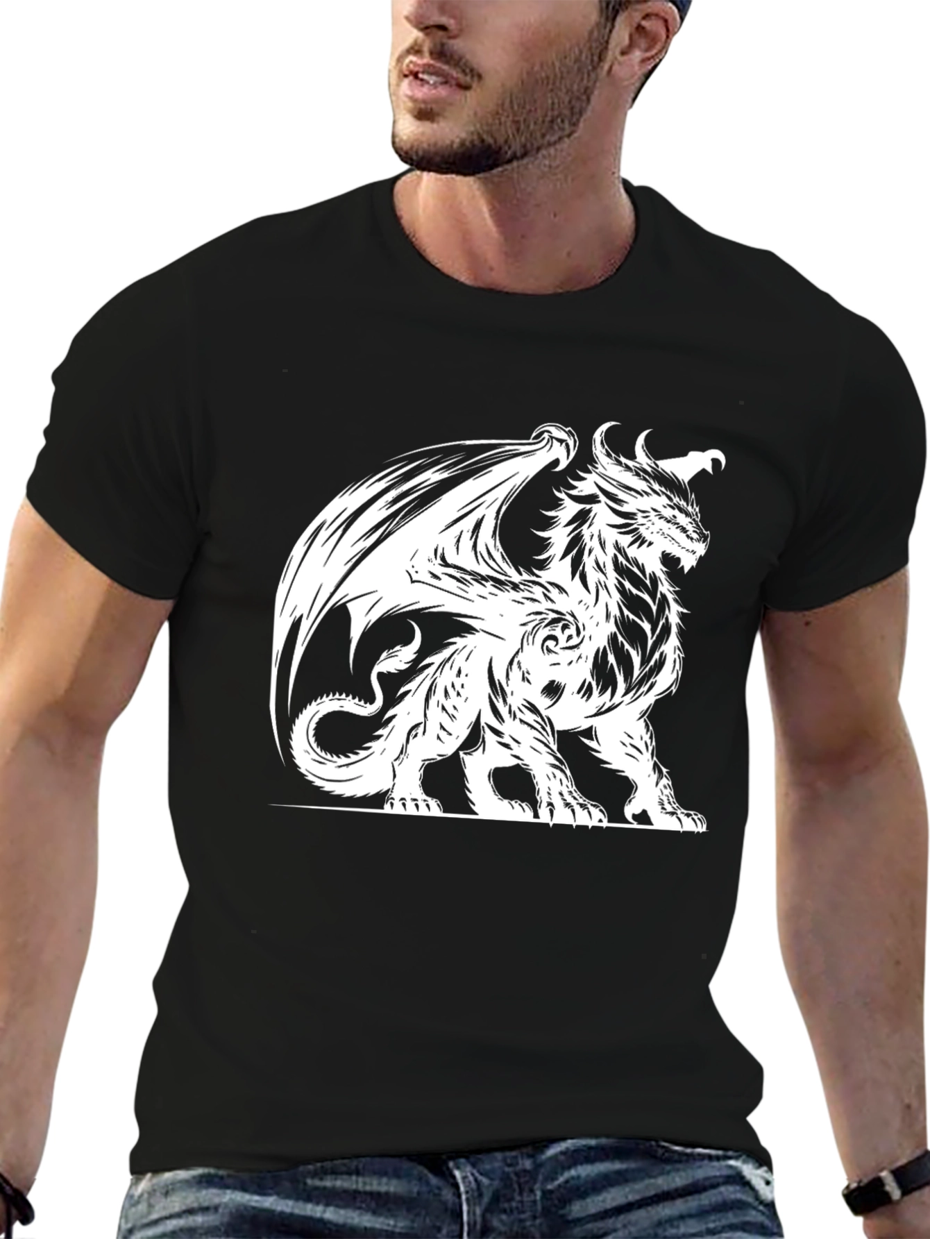 Dragon Graphic Black T-Shirt