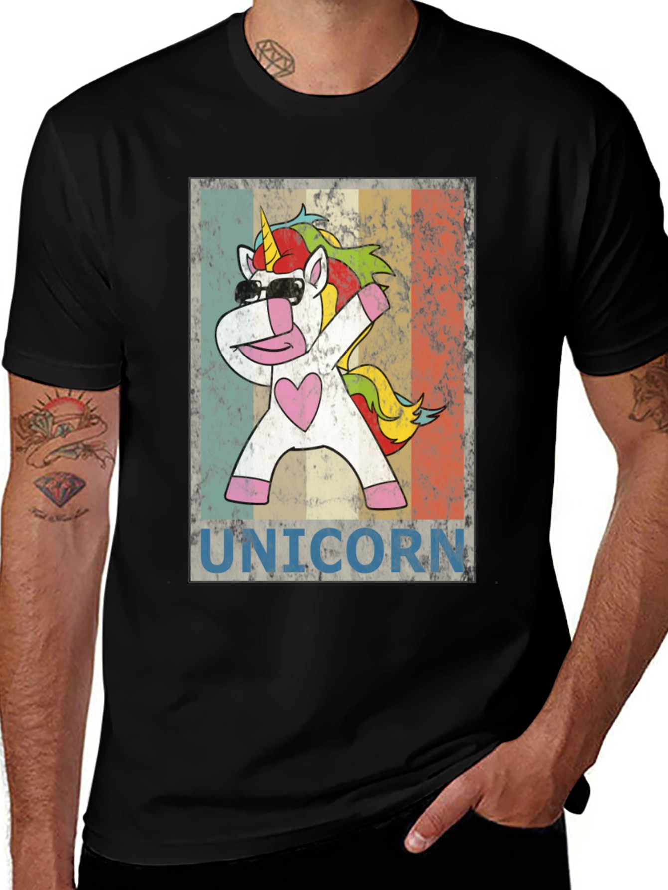 Dabbing Unicorn T-Shirt - Fun Graphic Tee