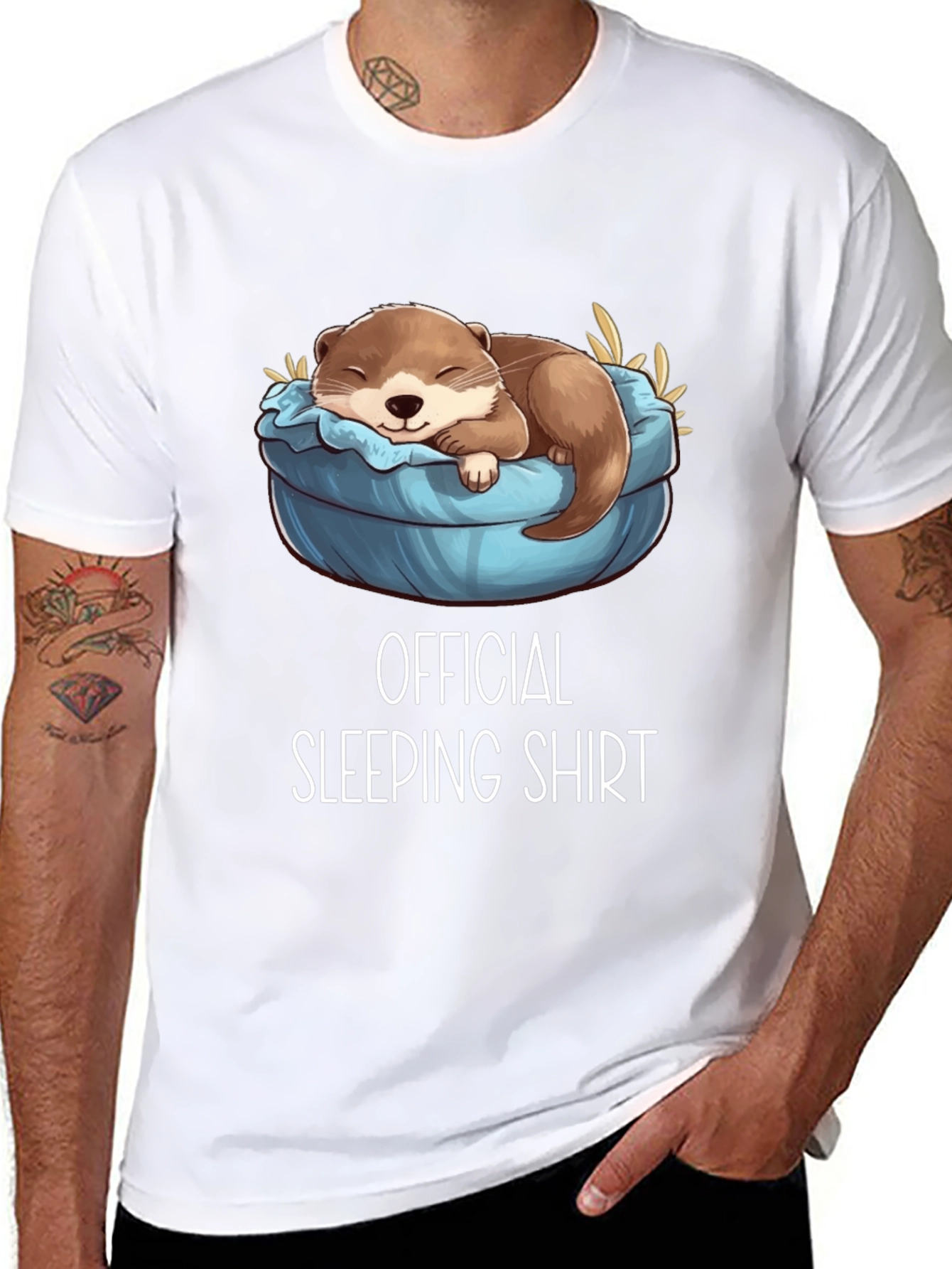 Official Sleeping Shirt: Cute Otter Design