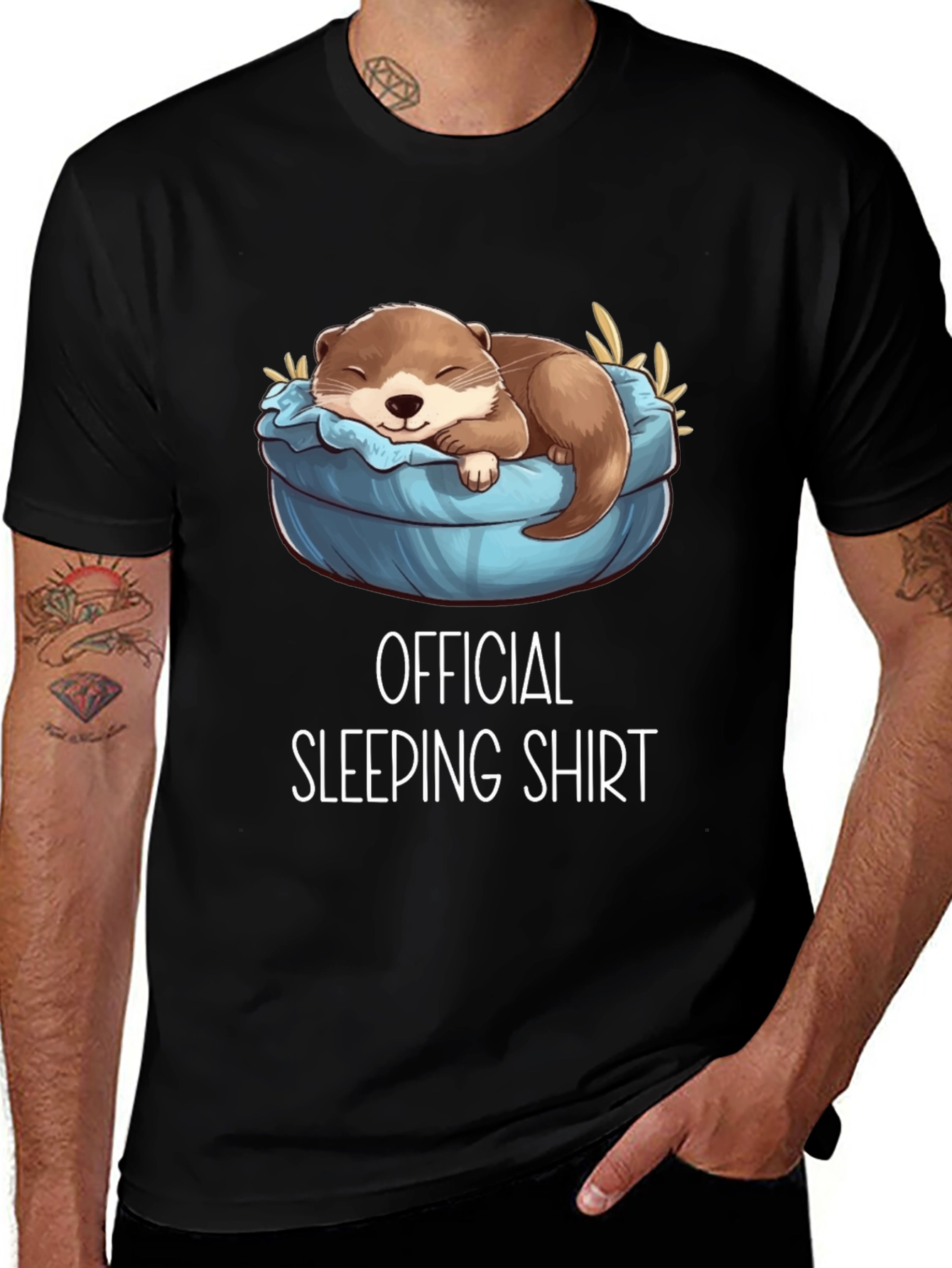 Official Sleeping Shirt: Cute Otter Design