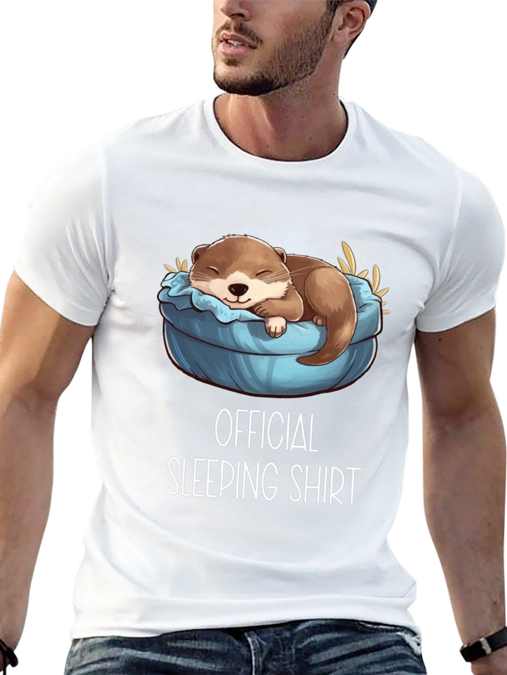 Official Sleeping Shirt: Cute Otter Design