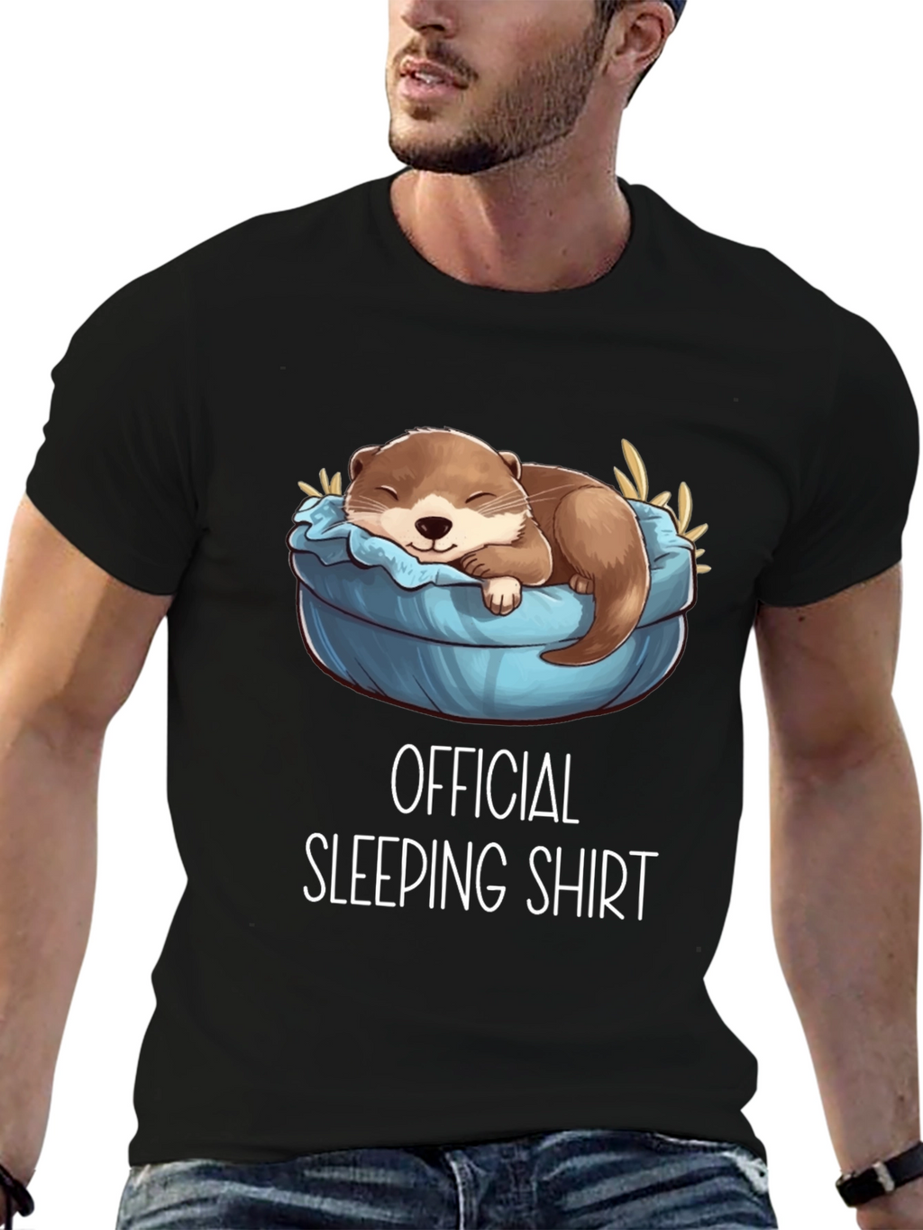 Official Sleeping Shirt: Cute Otter Design