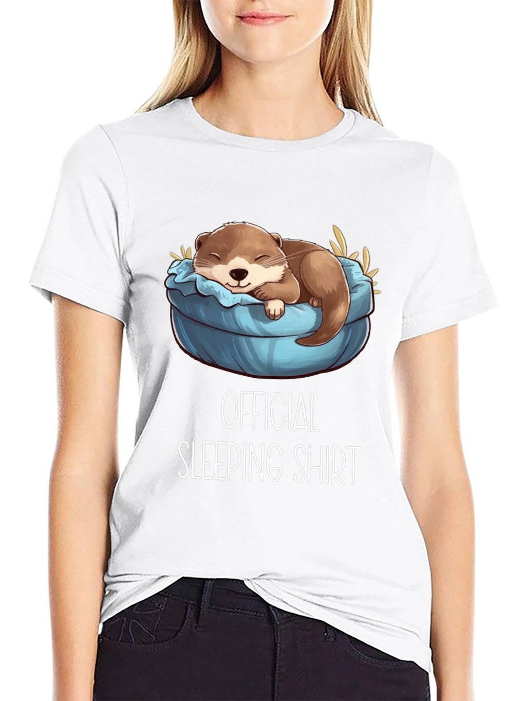 Official Sleeping Shirt: Cute Otter Design