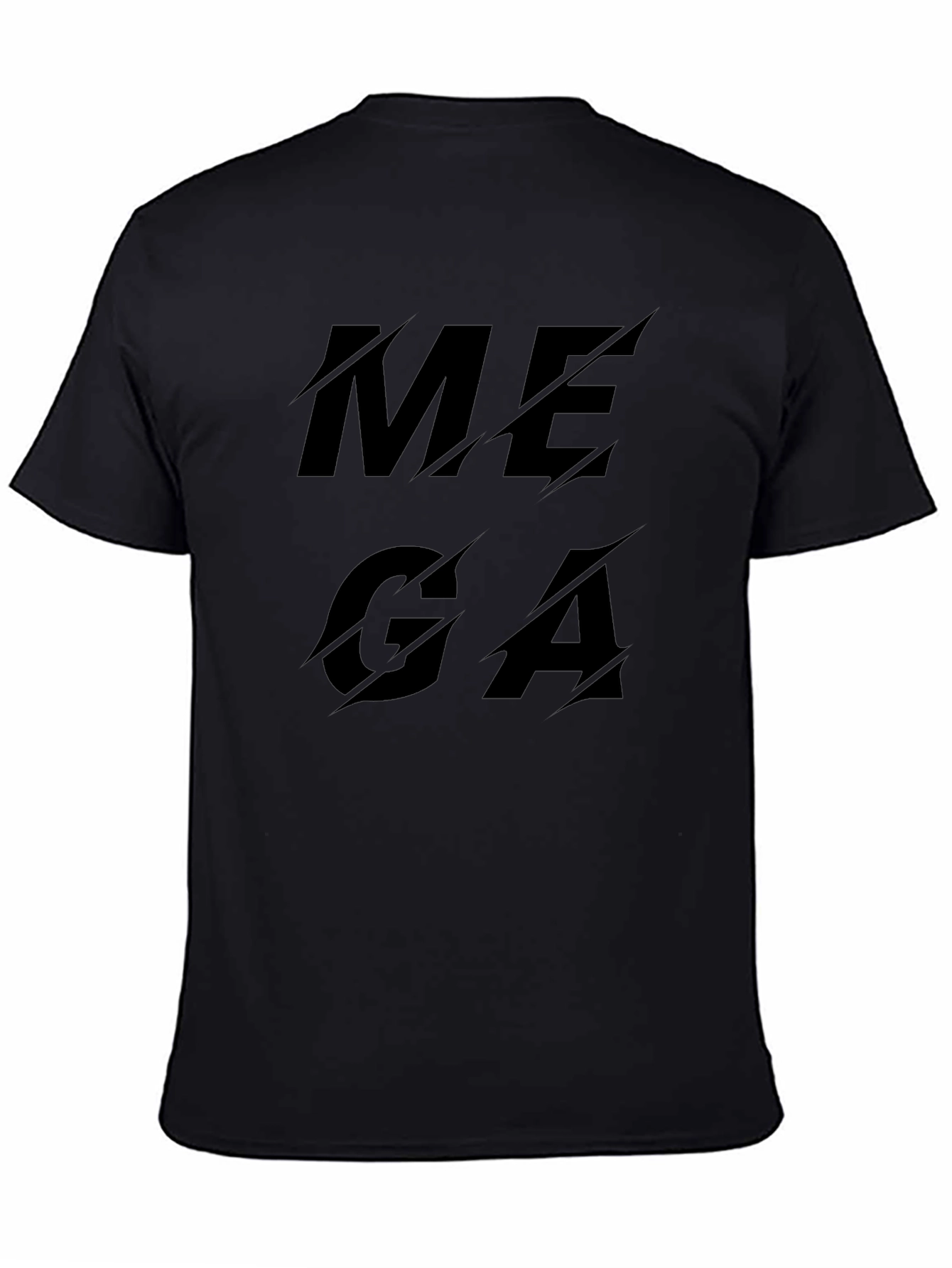 MEGA Graphic T-Shirt - Stylish Black Cotton Tee