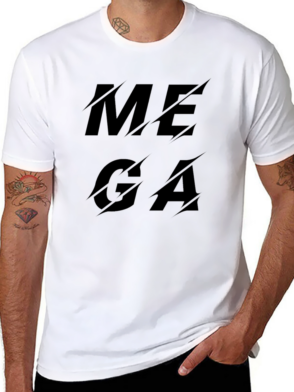 MEGA Graphic T-Shirt - Stylish Black Cotton Tee