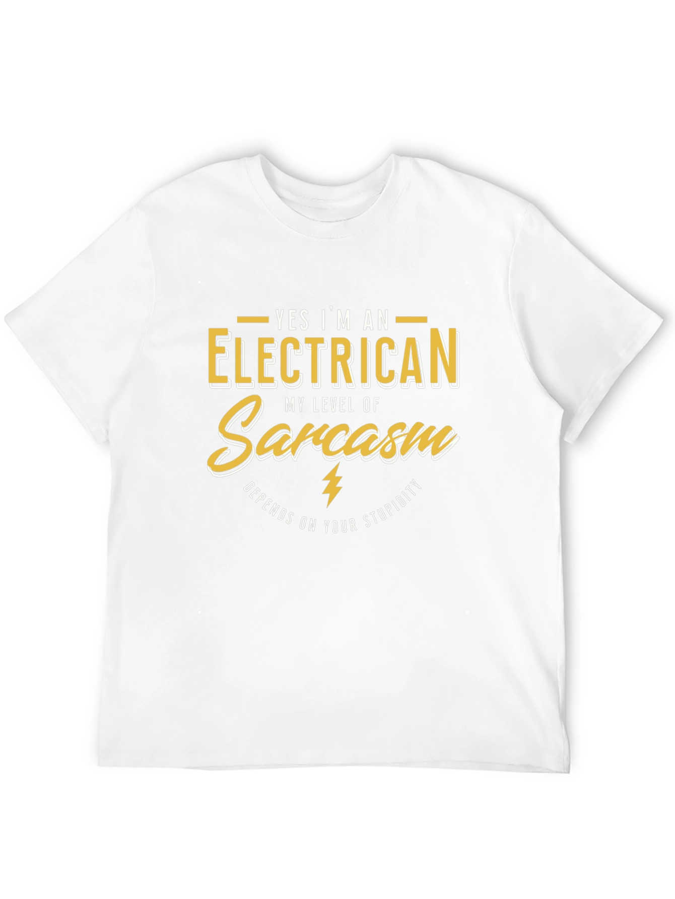 Electrician Sarcasm T-Shirt: Funny Gift for Electricians