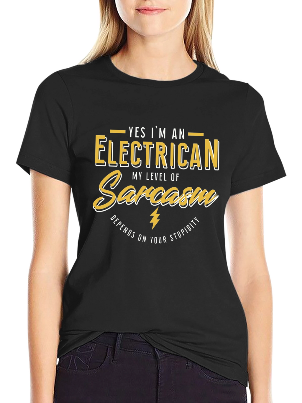 Electrician Sarcasm T-Shirt: Funny Gift for Electricians