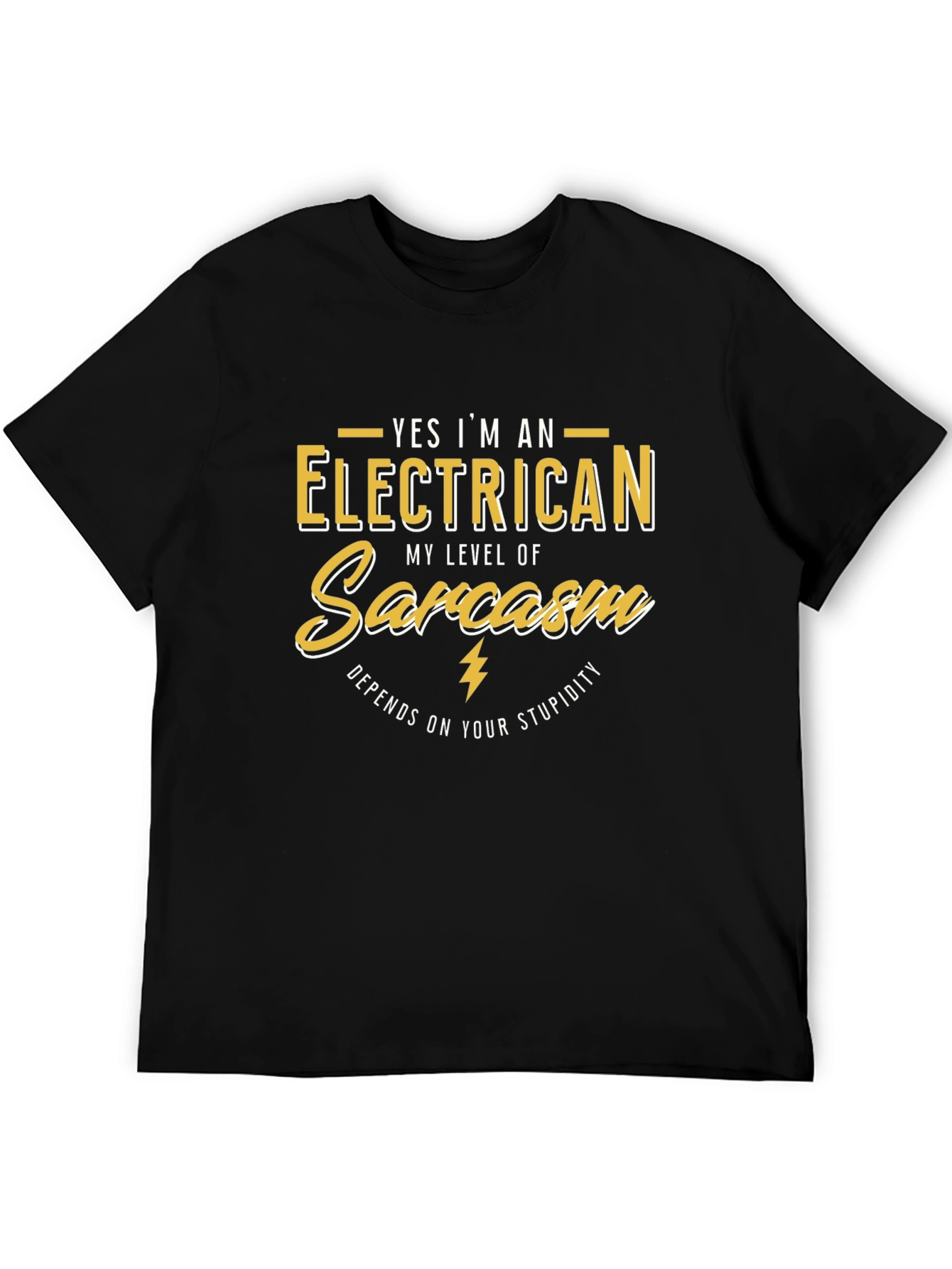Electrician Sarcasm T-Shirt: Funny Gift for Electricians