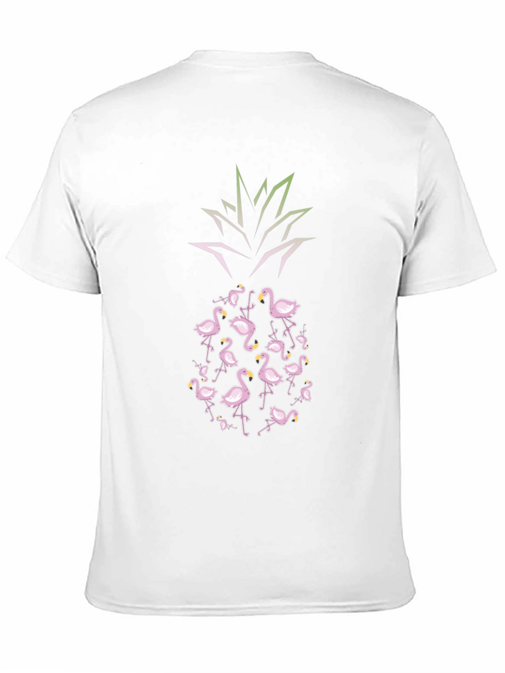 Flamingo Pineapple Graphic Tee - Tropical Vibes