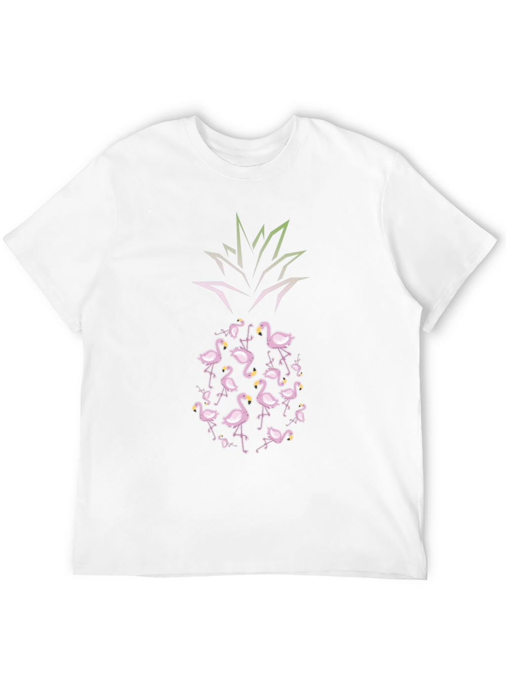 Flamingo Pineapple Graphic Tee - Tropical Vibes