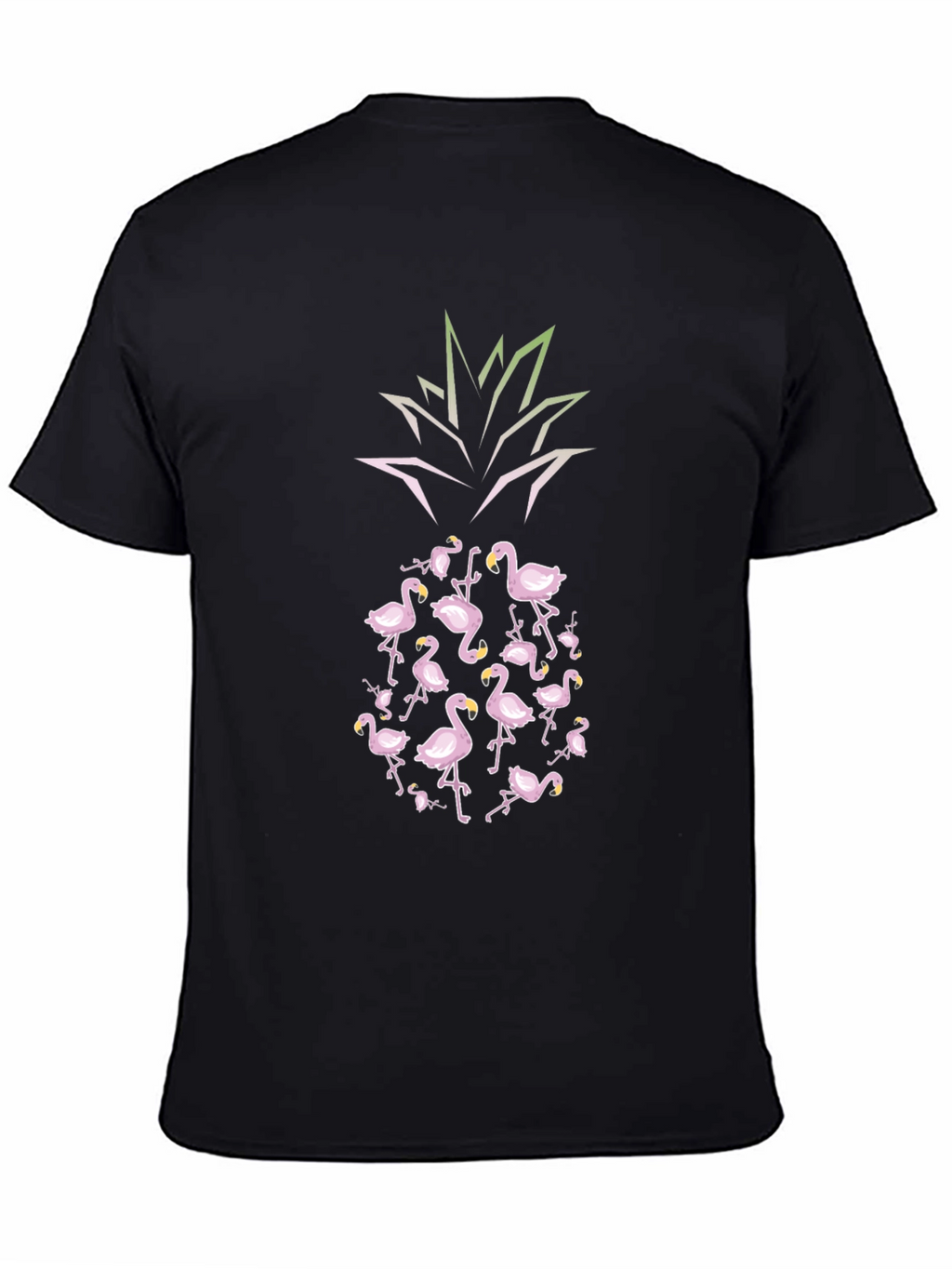 Flamingo Pineapple Graphic Tee - Tropical Vibes