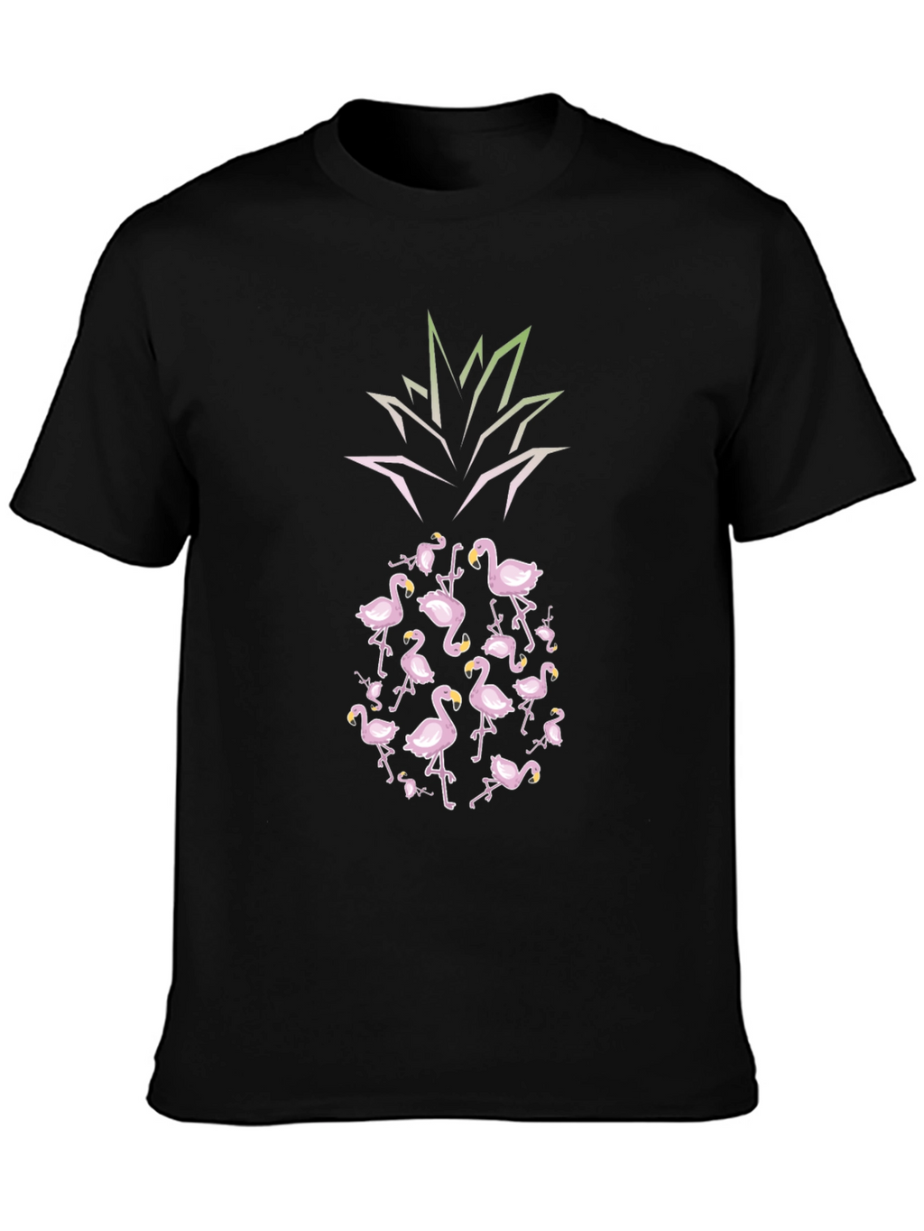 Flamingo Pineapple Graphic Tee - Tropical Vibes