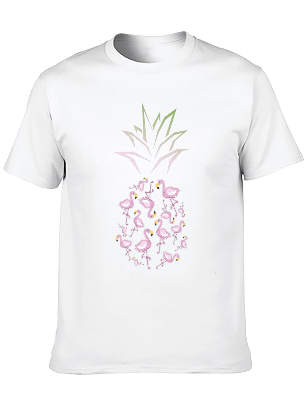 Flamingo Pineapple Graphic Tee - Tropical Vibes