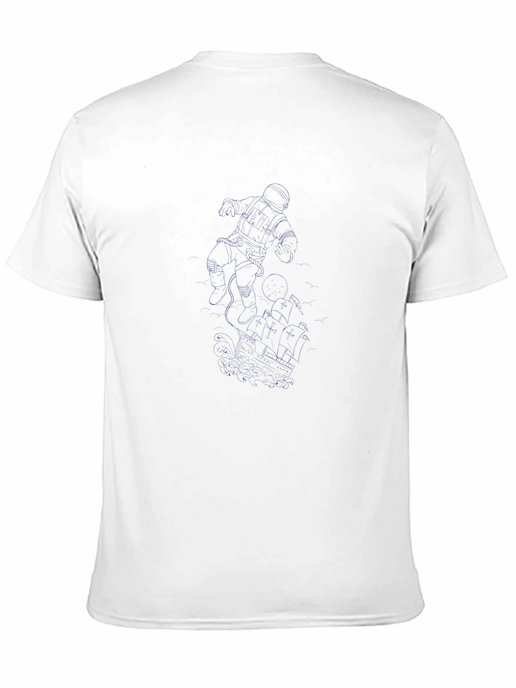 Mens Black Crew Neck Graphic T-Shirt