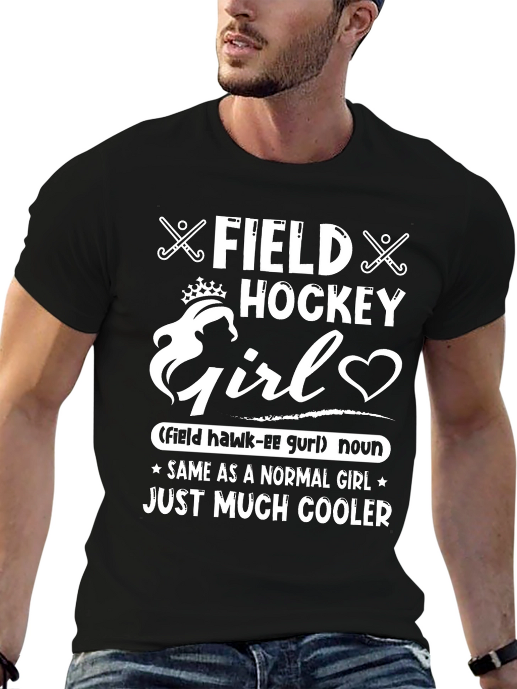 Field Hockey Girl T-Shirt