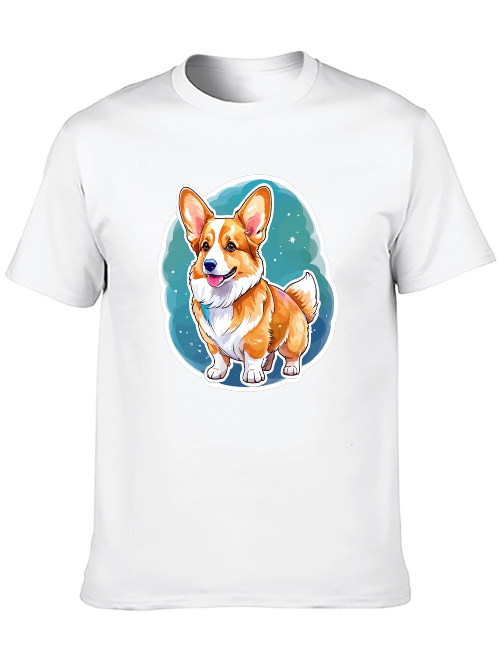 Corgi Dog Cartoon Graphic Tee
