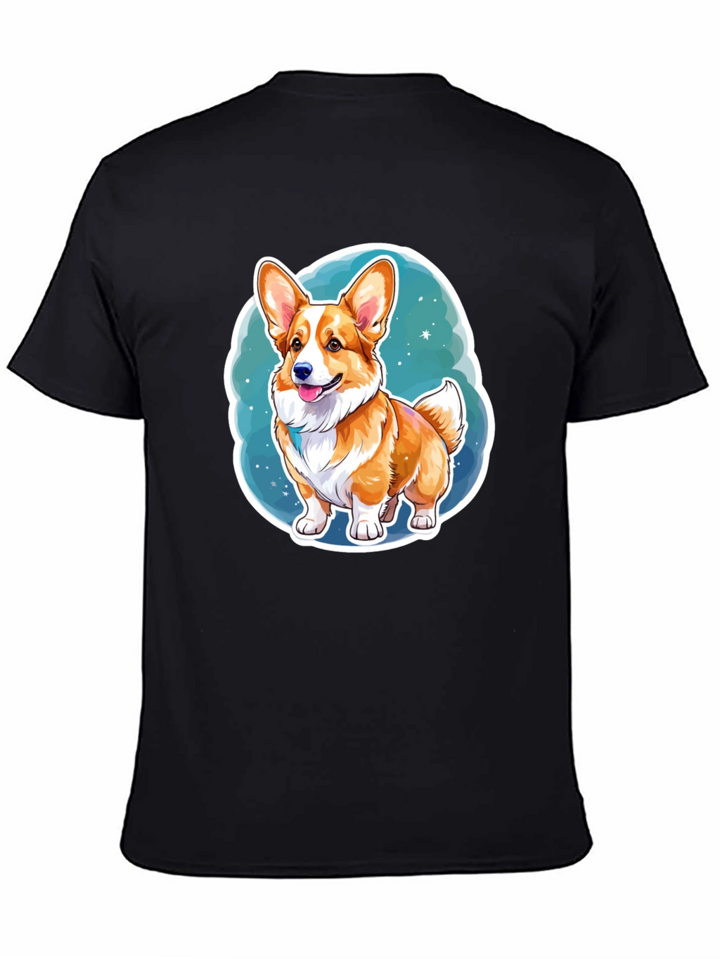 Corgi Dog Cartoon Graphic Tee