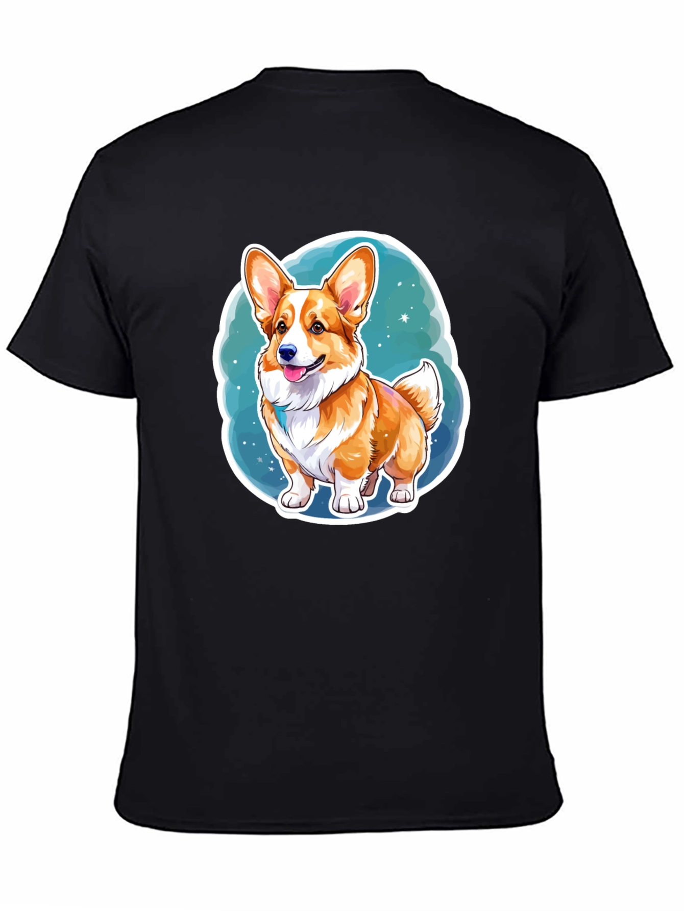 Corgi Dog Cartoon Graphic Tee