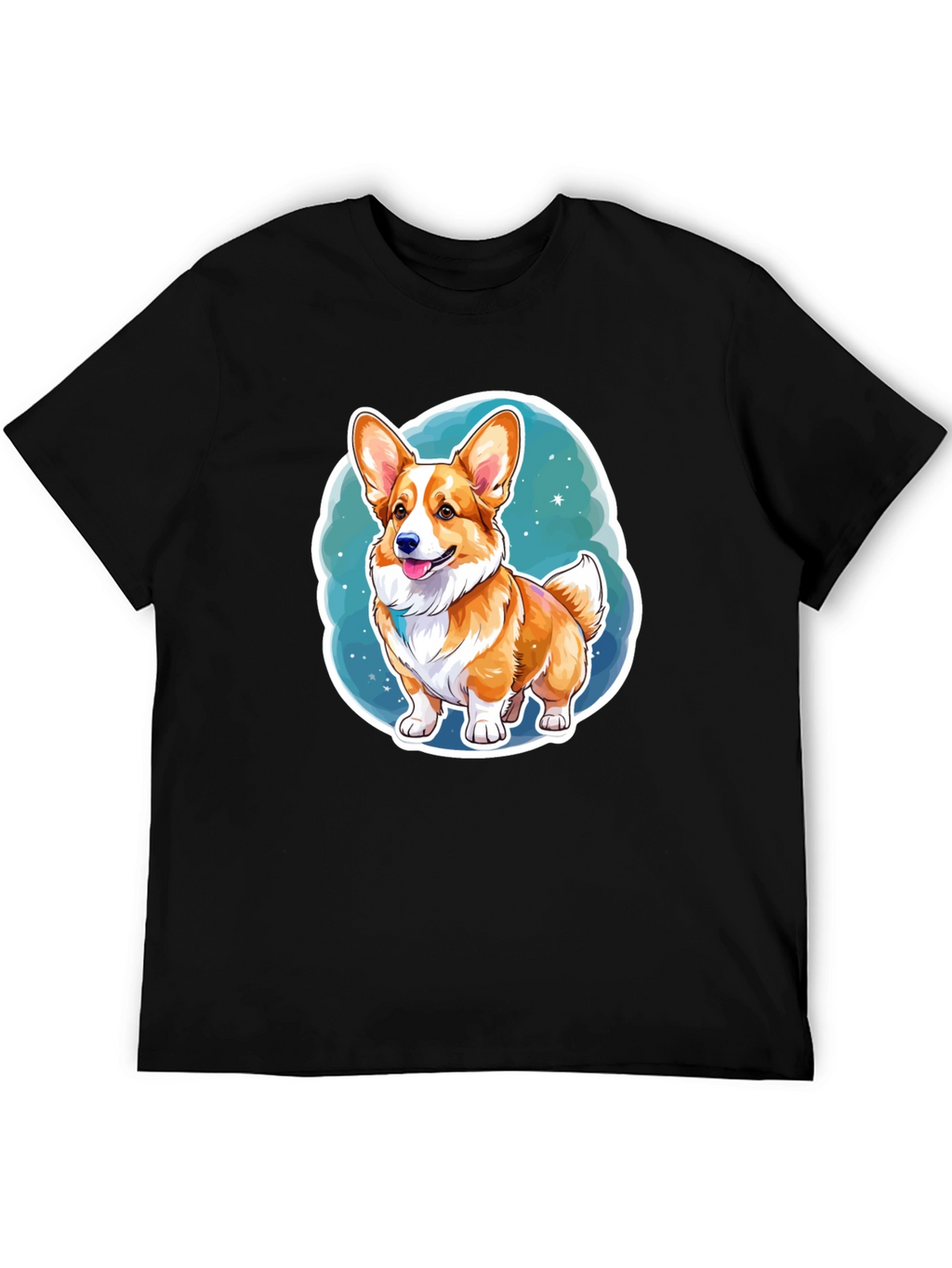 Corgi Dog Cartoon Graphic Tee