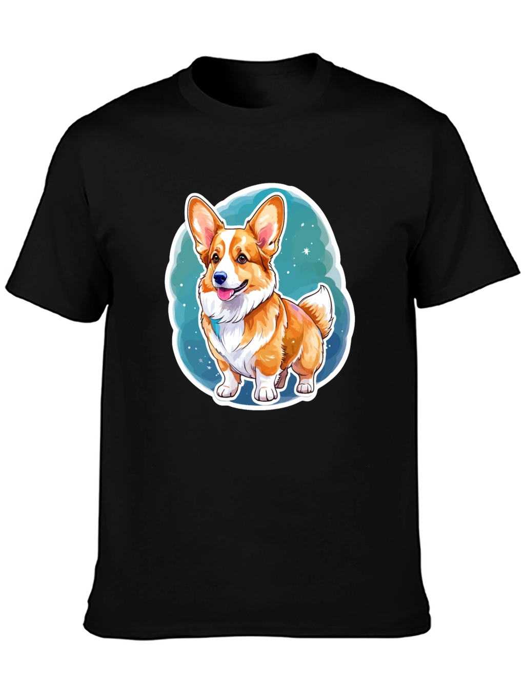 Corgi Dog Cartoon Graphic Tee