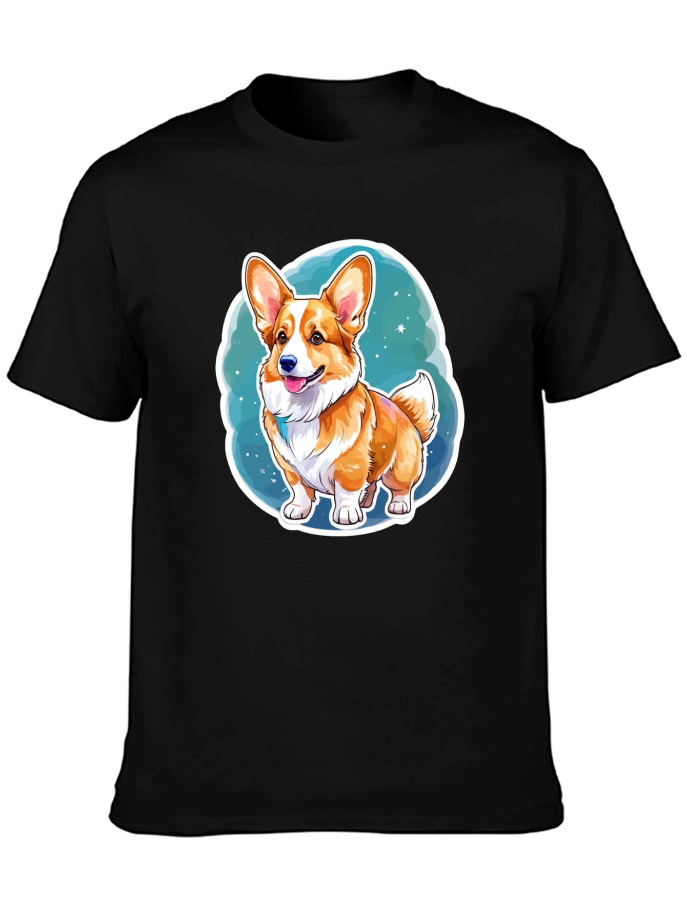 Corgi Dog Cartoon Graphic Tee